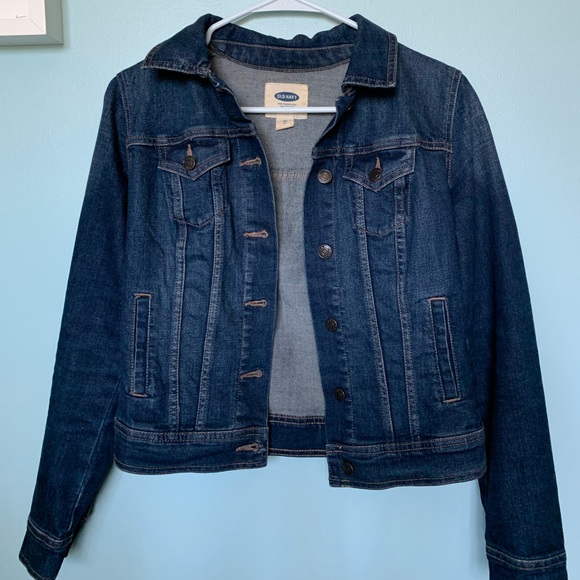 Old Navy classic jean jacket, size Women’s XS; deep denim color - Picture 2 of 6